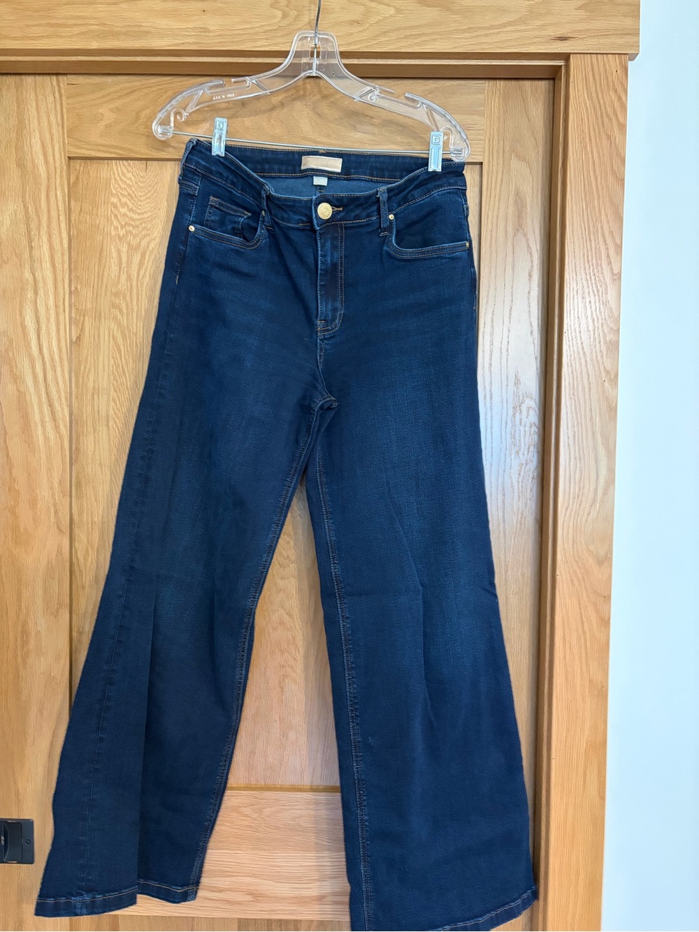 Kut from the Kloth High-Rise Navy Wide-Leg Jeans